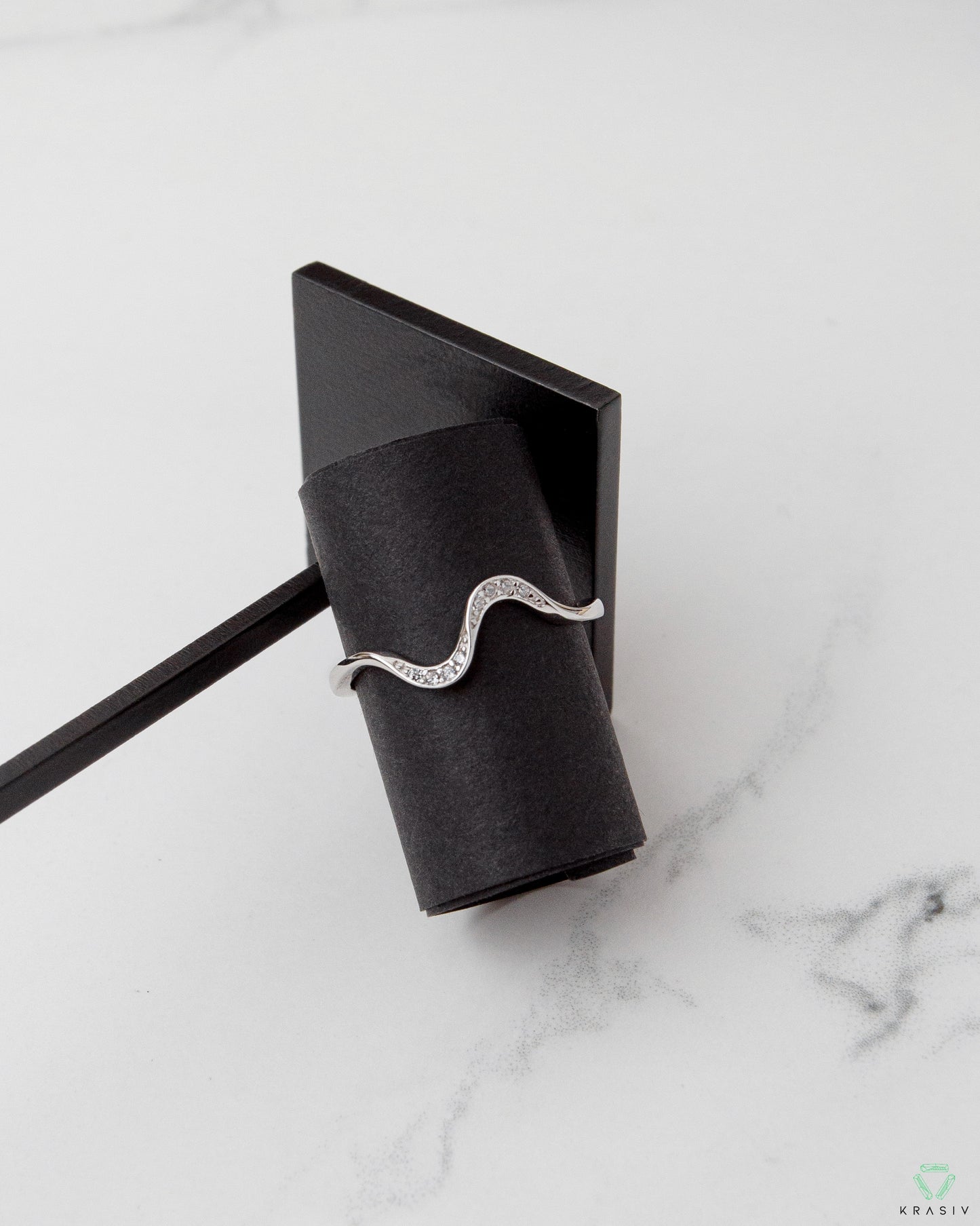 Bague Blanc Azur Brume