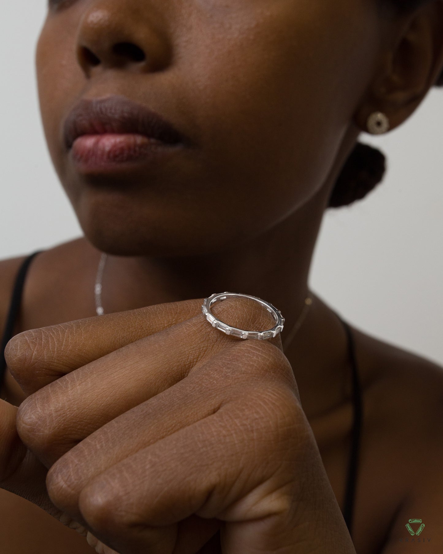 Bague Blanc d’Argent - Krasiv Madagascar