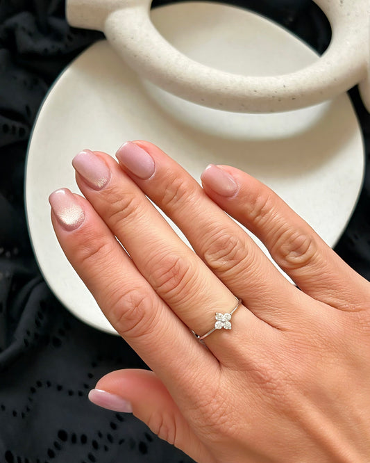 Bague Blanc nuage