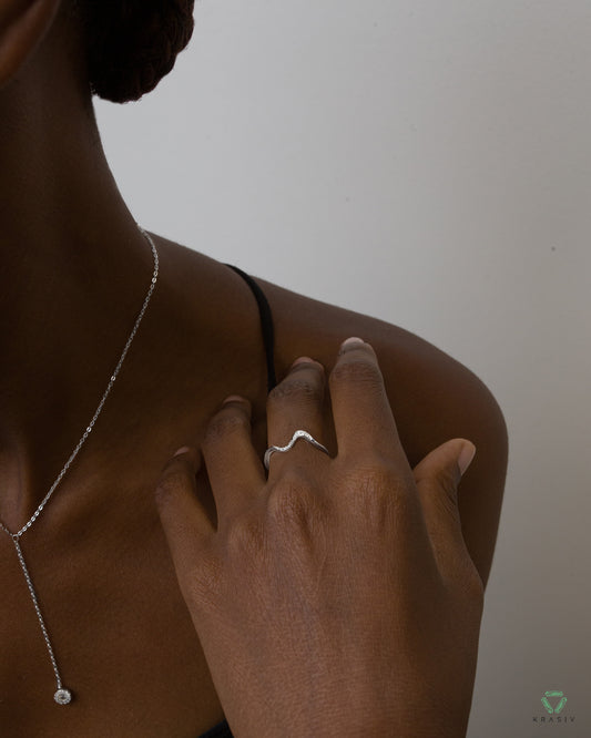 Bague Blanc Azur Brume