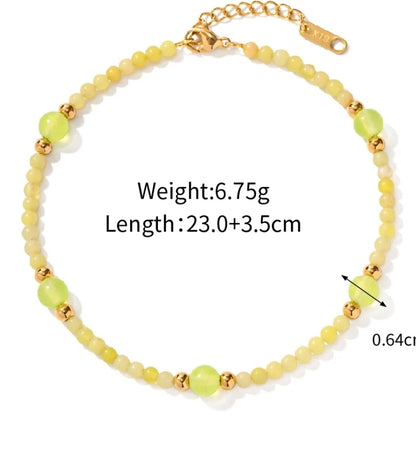 Citrine Anklet